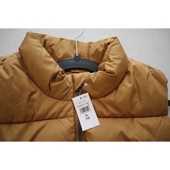 Gap 418456 Kids Sz XL (12) Honey Mustard Yellow ColdControl Quilted Puffer Vest - Picture 7 of 9